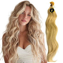 K Bonds U tip Double drawn Human Hair 100pcs Blonde