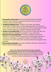 Sticks Like A Bomb Extreme Hold Salon Hair Tape 3m x 1cm