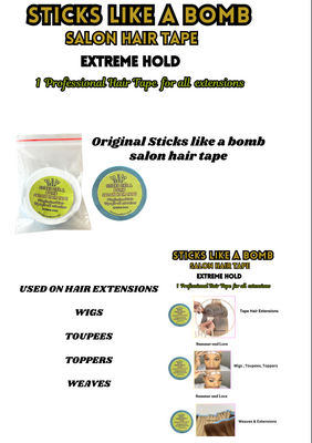 Sticks Like A Bomb Extreme Hold Salon Hair Tape 3m x 1cm