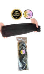 Hair Bundles (Double Drawn) Remy  Light Black with a Brown Undertone 90-100g
