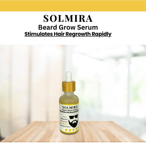 Rapid Beard grow Serum 50ml SOLMIRA ( Non Oily)