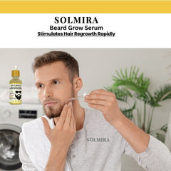 Rapid Beard grow Serum 50ml SOLMIRA ( Non Oily)