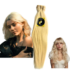 Blonde Human Hair Weft  Double Drawn 90g (Great Beauty)
