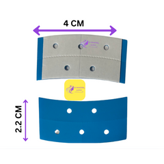 Pro. Hair Tapes Curved 2.2cm x 4cm (Summer & Love) 36 Pieces Blue