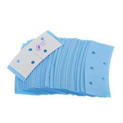 Pro. Hair Tapes Curved 2.2cm x 4cm (Summer & Love) 36 Pieces Blue