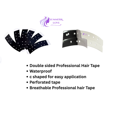Hair System Tapes 9cm X2,2cm Mens Hair, Wigs, Toppers 36pcs Black