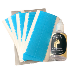 Pro High Strength Hair Replacement Tape 60 & Remover Combo( Great Beauty)