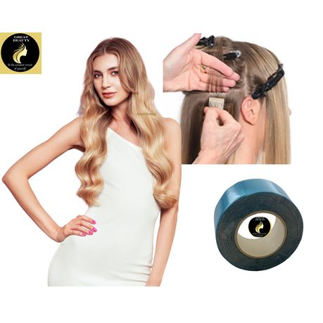 Wig Topper Mens Hair Tape 2cm x 3meter ( Great Beauty)