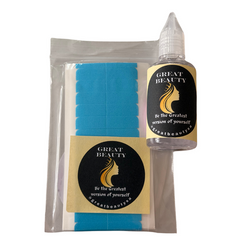 Pro High Strength Hair Replacement Tape 60 & Remover Combo( Great Beauty)
