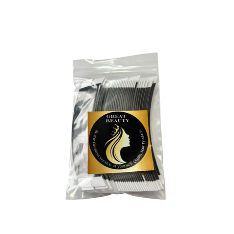36 Pcs Hair System Professional Tapes C Shaped Black ( Great Beauty)