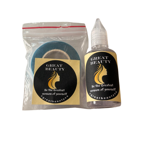 Great Beauty Pro Hair Replacement Tape Roll 3M & Remover Combo